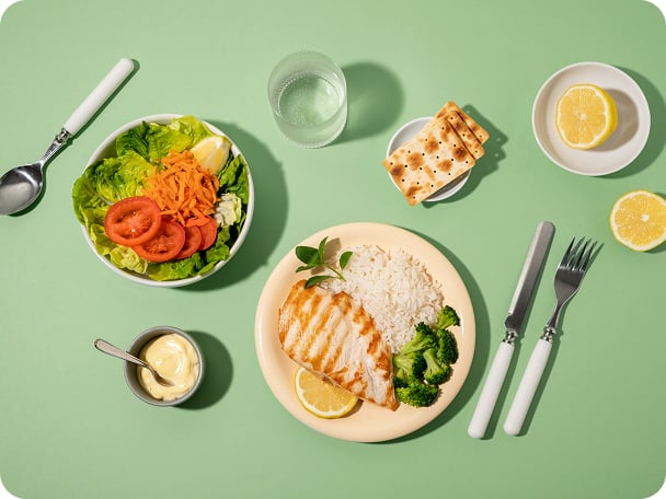 Healthy meal preparation